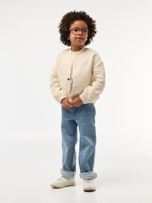 Effen sweater met gemoltonneerd effect - Gemakkelijk aan te trekken collectie - Kiabi