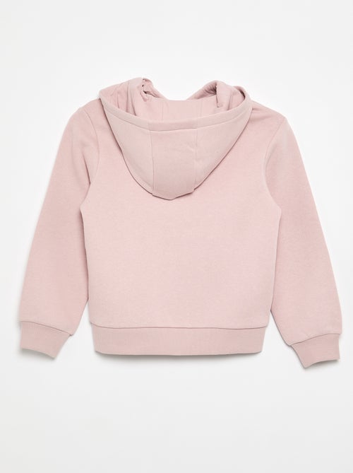 Effen sweater met rits en capuchon - Kiabi