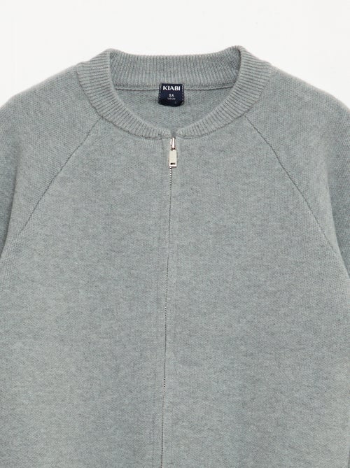 Effen sweater met ritsje aan de hals - Kiabi