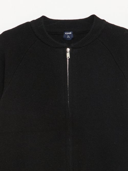 Effen sweater met ritsje aan de hals - Kiabi