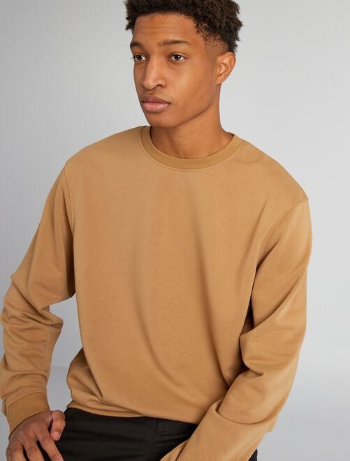 Effen sweater met ronde hals +1m90 - Kiabi