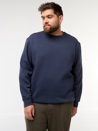 Effen sweater met ronde hals