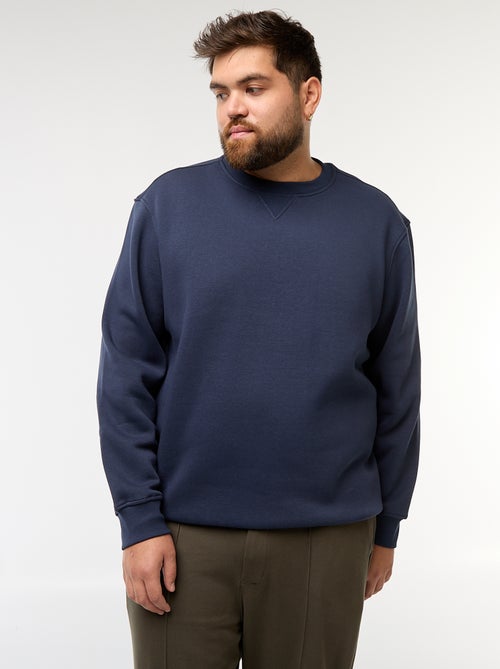 Effen sweater met ronde hals - Kiabi