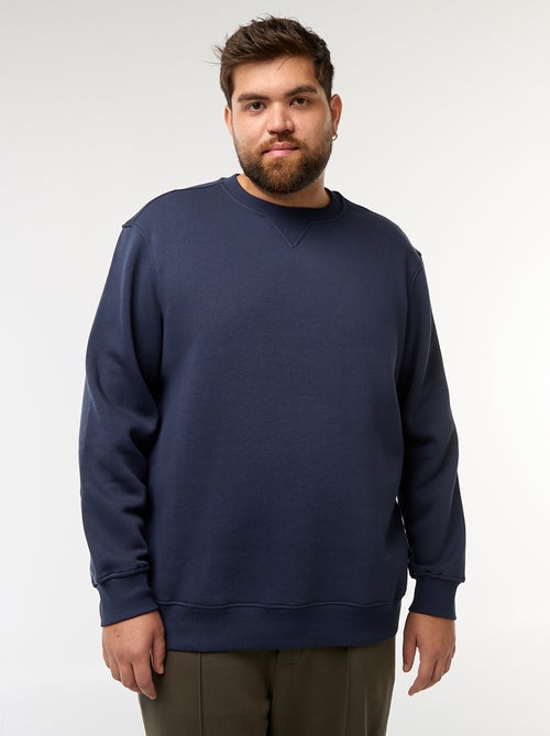 Effen sweater met ronde hals - Kiabi