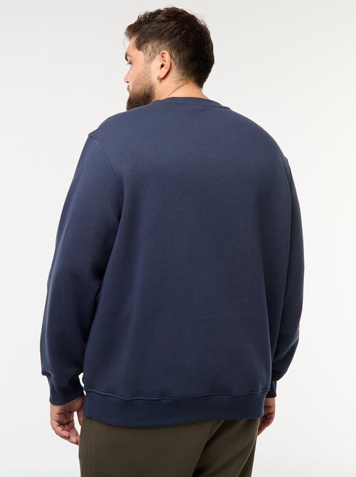 Effen sweater met ronde hals - Kiabi