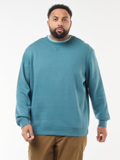 Effen sweater met ronde hals - Kiabi