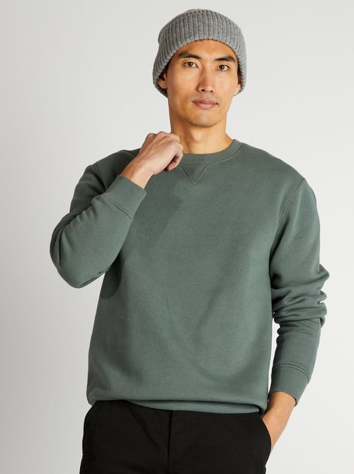 Effen sweater met ronde hals - Kiabi