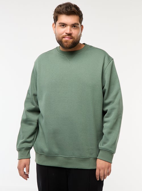 Effen sweater met ronde hals - Kiabi