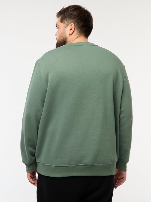 Effen sweater met ronde hals - Kiabi