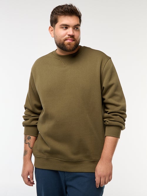 Effen sweater met ronde hals - Kiabi