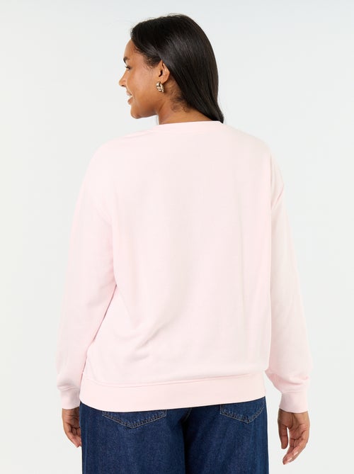 Effen sweater met ronde hals van French Terry - Kiabi Effen sweater met ronde hals van French Terry - Kiabi