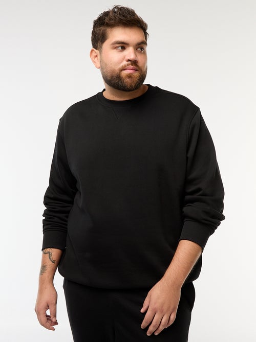 Effen sweater met ronde hals - Kiabi