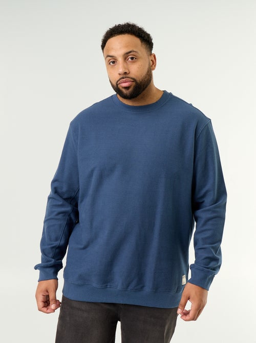 Effen sweater van geribde stof - Kiabi