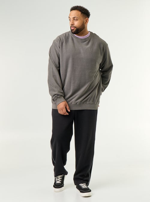 Effen sweater van geribde stof - Kiabi