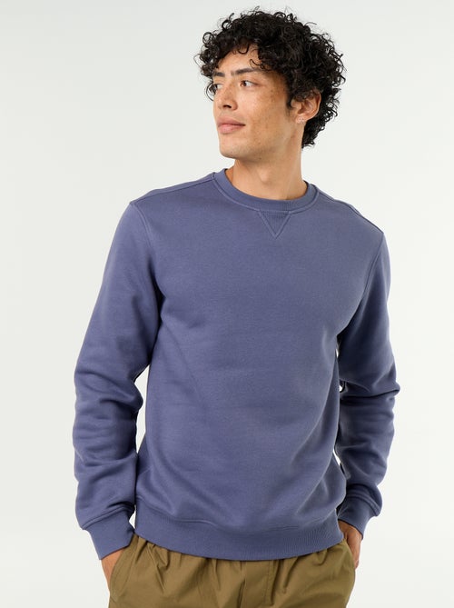 Effen sweater van geruwde molton - Kiabi Effen sweater van geruwde molton - Kiabi