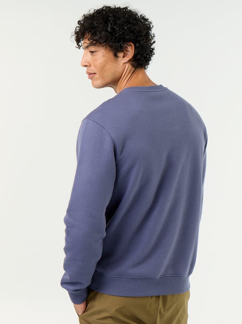 Effen sweater van geruwde molton - Kiabi Effen sweater van geruwde molton - Kiabi