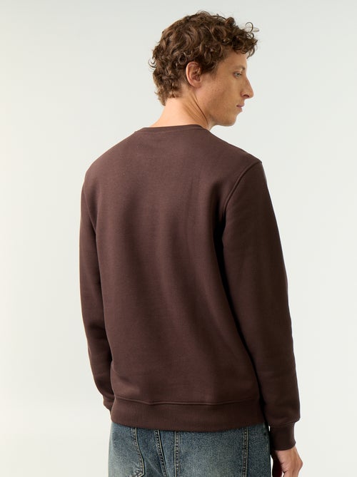 Effen sweater van geruwde molton - Kiabi