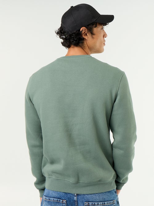 Effen sweater van geruwde molton - Kiabi Effen sweater van geruwde molton - Kiabi
