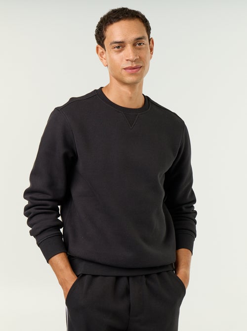 Effen sweater van geruwde molton - Kiabi
