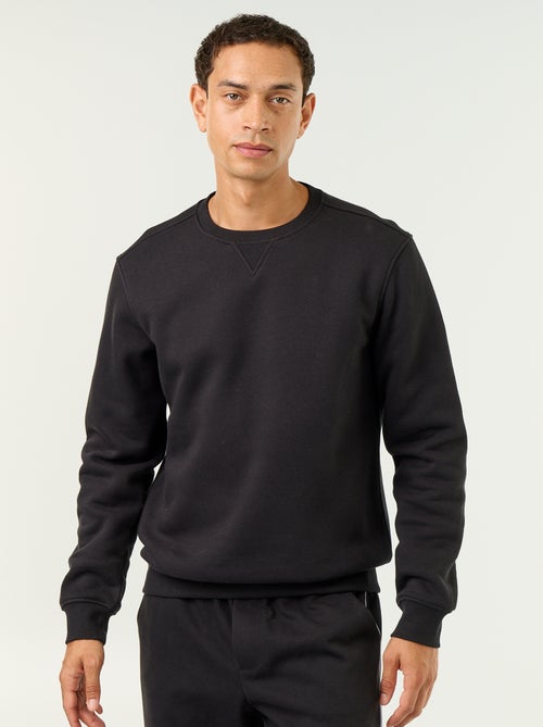 Effen sweater van geruwde molton - Kiabi