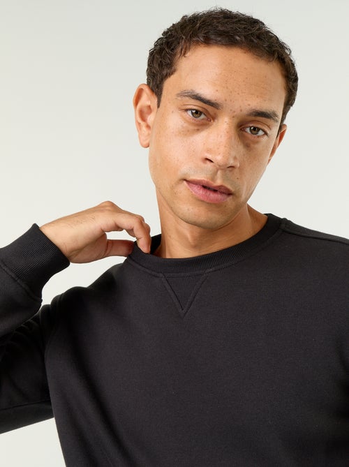 Effen sweater van geruwde molton - Kiabi