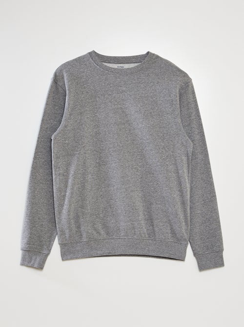 Effen sweater van lichte joggingstof - Kiabi