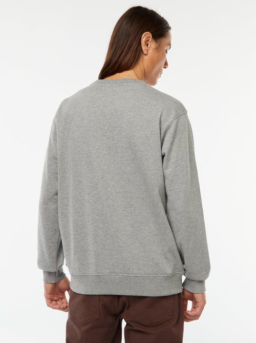 Effen sweater van lichte joggingstof - Kiabi