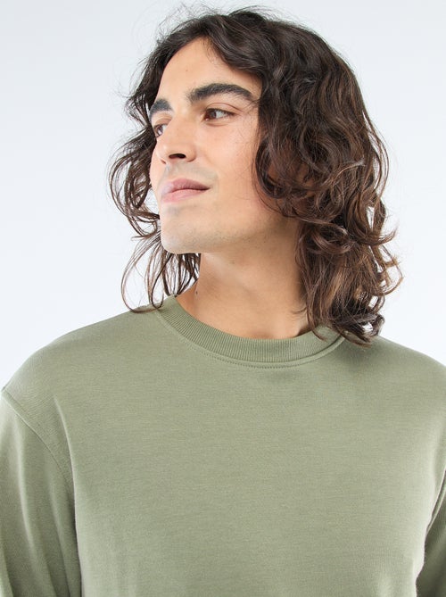 Effen sweater van lichte joggingstof - Kiabi