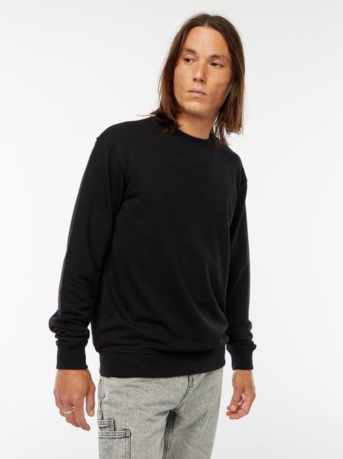 Effen sweater van lichte joggingstof - Kiabi