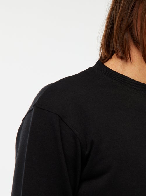 Effen sweater van lichte joggingstof - Kiabi