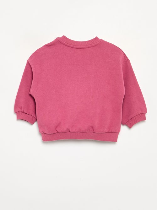Effen sweater van ongeruwde molton voor kinderen - Kiabi - Kiabi