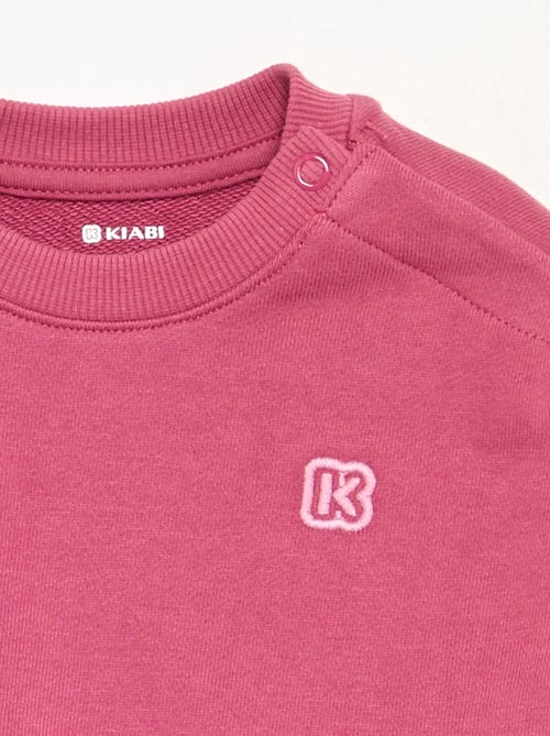 Effen sweater van ongeruwde molton voor kinderen - Kiabi - Kiabi