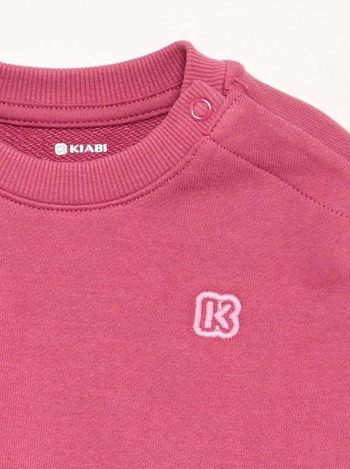 Effen sweater van ongeruwde molton voor kinderen - Kiabi - Kiabi