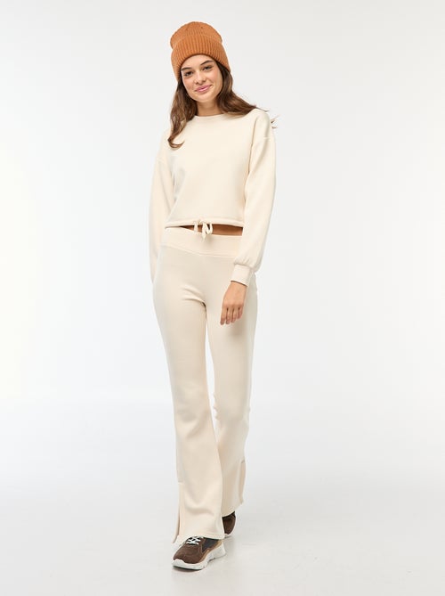 Effen sweater van warme en zachte joggingstof - Kiabi Effen sweater van warme en zachte joggingstof - Kiabi