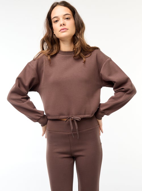 Effen sweater van warme en zachte joggingstof - Kiabi Effen sweater van warme en zachte joggingstof - Kiabi