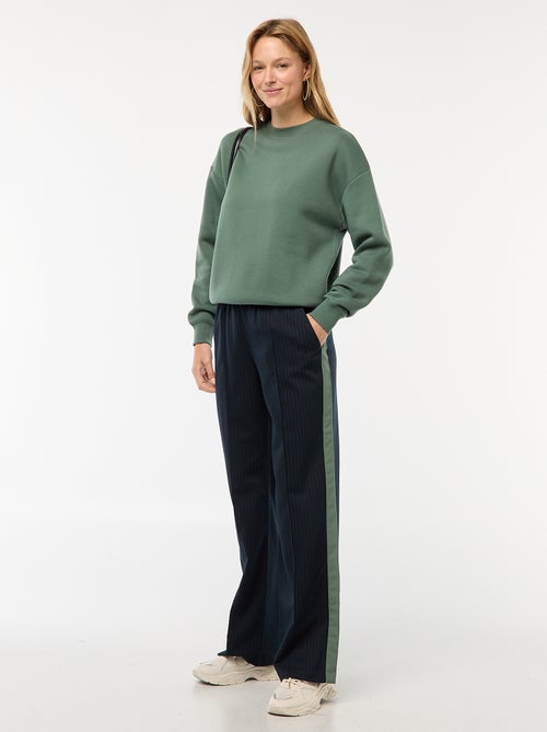 Effen sweater van warme joggingstof - Kiabi