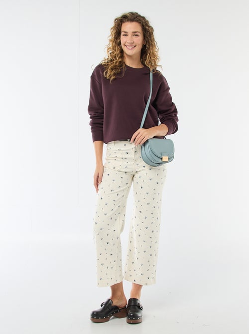 Effen sweater van warme joggingstof - Kiabi Effen sweater van warme joggingstof - Kiabi