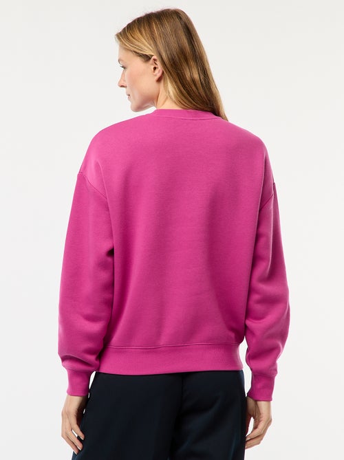 Effen sweater van warme joggingstof - Kiabi