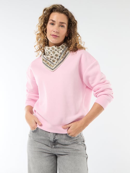 Effen sweater van warme joggingstof - Kiabi Effen sweater van warme joggingstof - Kiabi