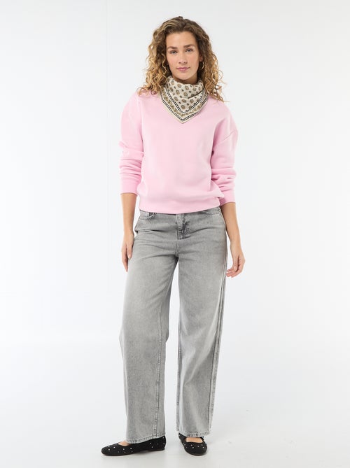 Effen sweater van warme joggingstof - Kiabi Effen sweater van warme joggingstof - Kiabi