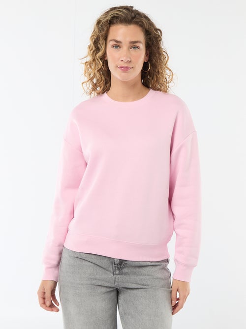 Effen sweater van warme joggingstof - Kiabi Effen sweater van warme joggingstof - Kiabi