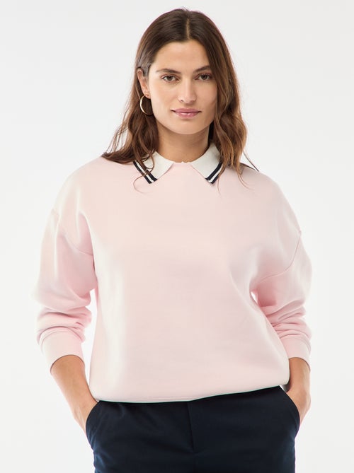 Effen sweater van warme joggingstof - Kiabi Effen sweater van warme joggingstof - Kiabi