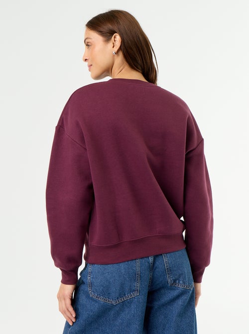 Effen sweater van warme joggingstof - Kiabi Effen sweater van warme joggingstof - Kiabi