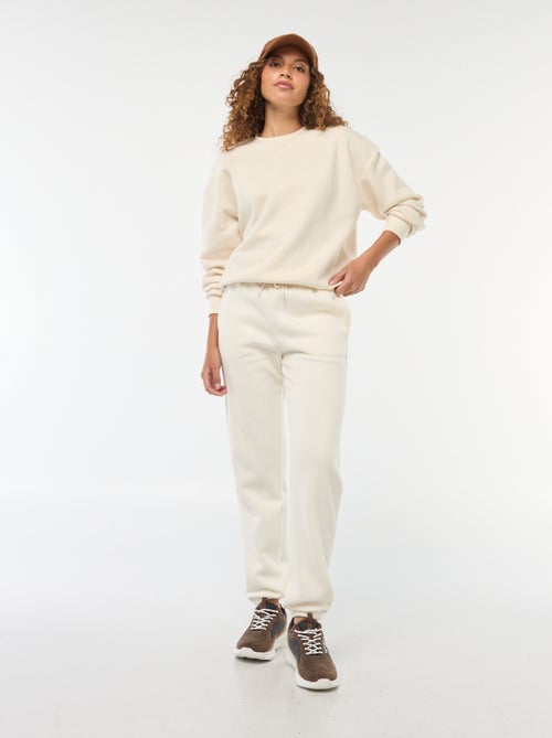 Effen sweater van warme joggingstof - Kiabi Effen sweater van warme joggingstof - Kiabi