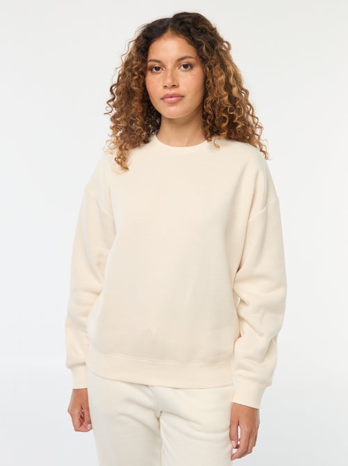 Effen sweater van warme joggingstof - Kiabi Effen sweater van warme joggingstof - Kiabi