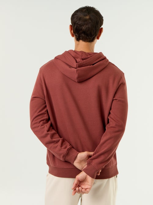 Effen sweatshirt met capuchon - Kiabi