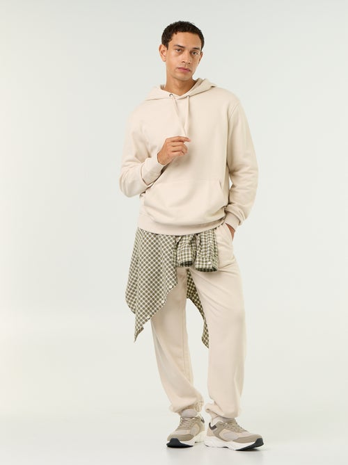 Effen sweatshirt met capuchon - Kiabi