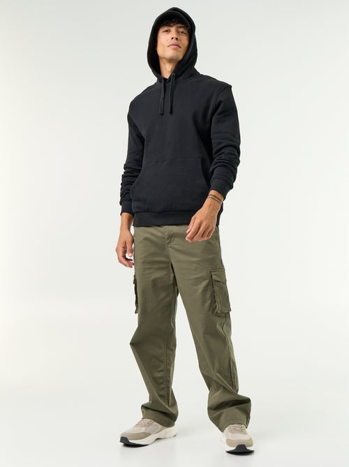 Effen sweatshirt met capuchon - Kiabi