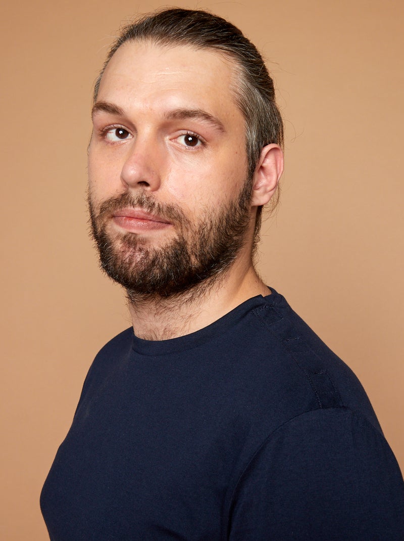 Effen T-shirt - gemakkelijk aan te trekken collectie BLAUW - Kiabi
