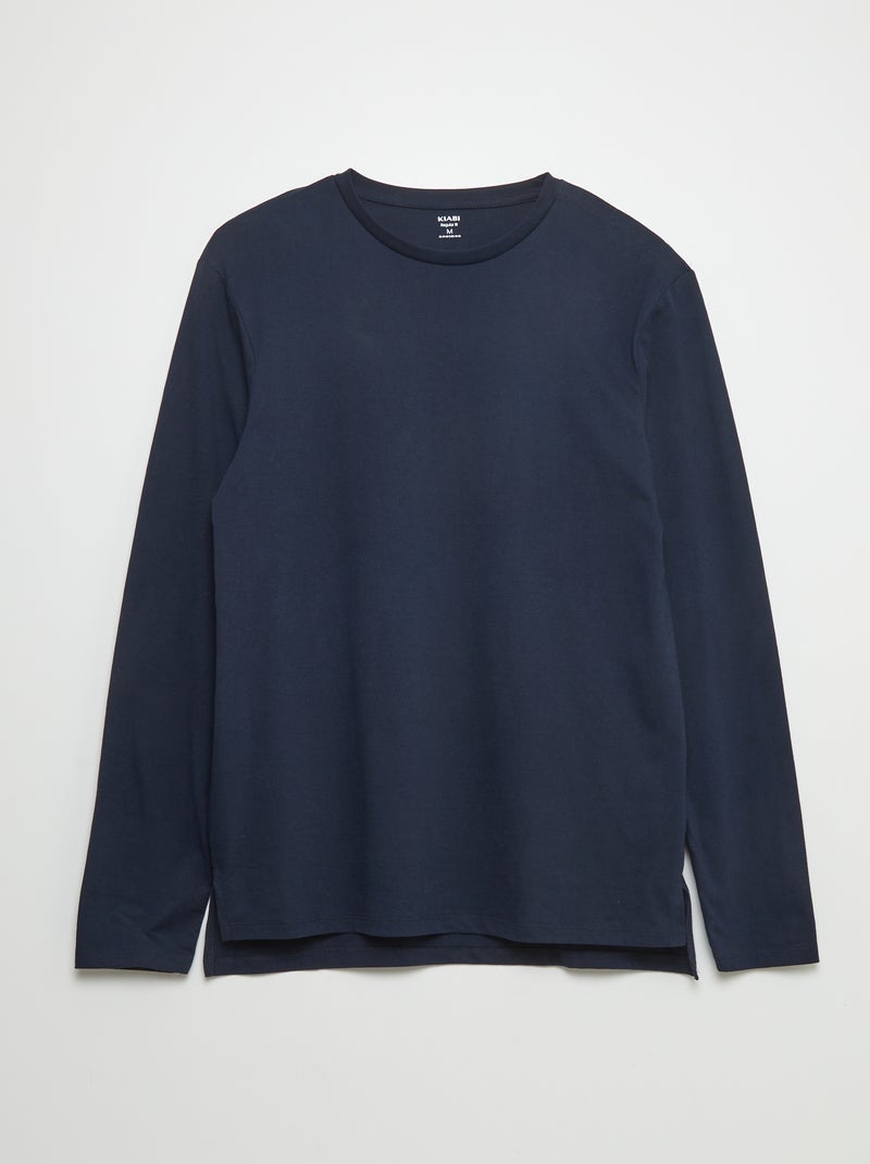 Effen T-shirt - gemakkelijk aan te trekken collectie BLAUW - Kiabi